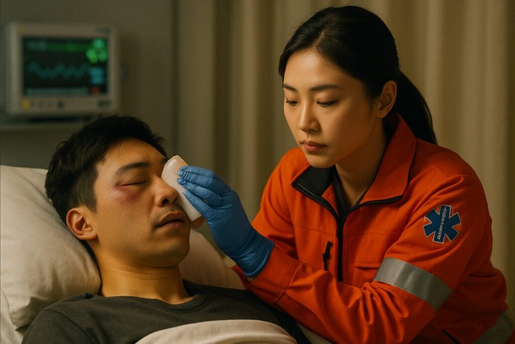 안와골절 응급 상황
