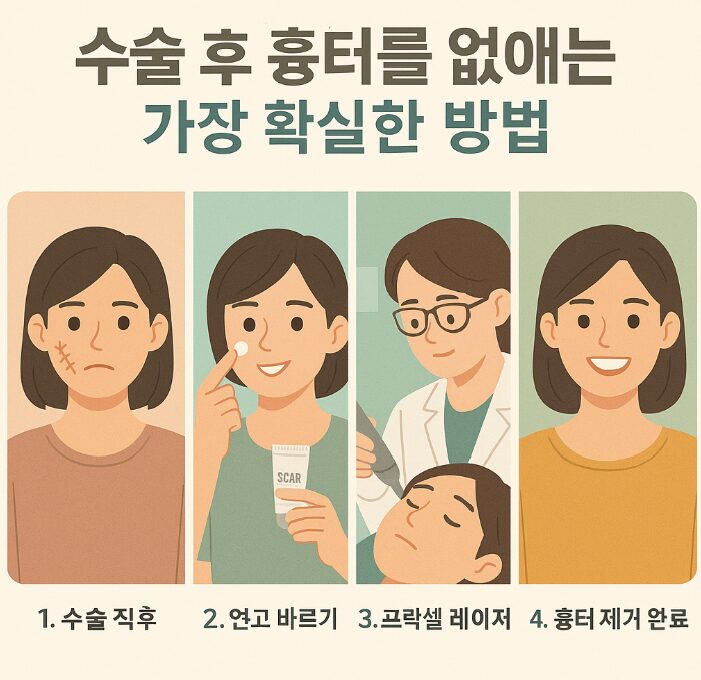 수술 후 흉터를 없애는 가장 확실한 방법