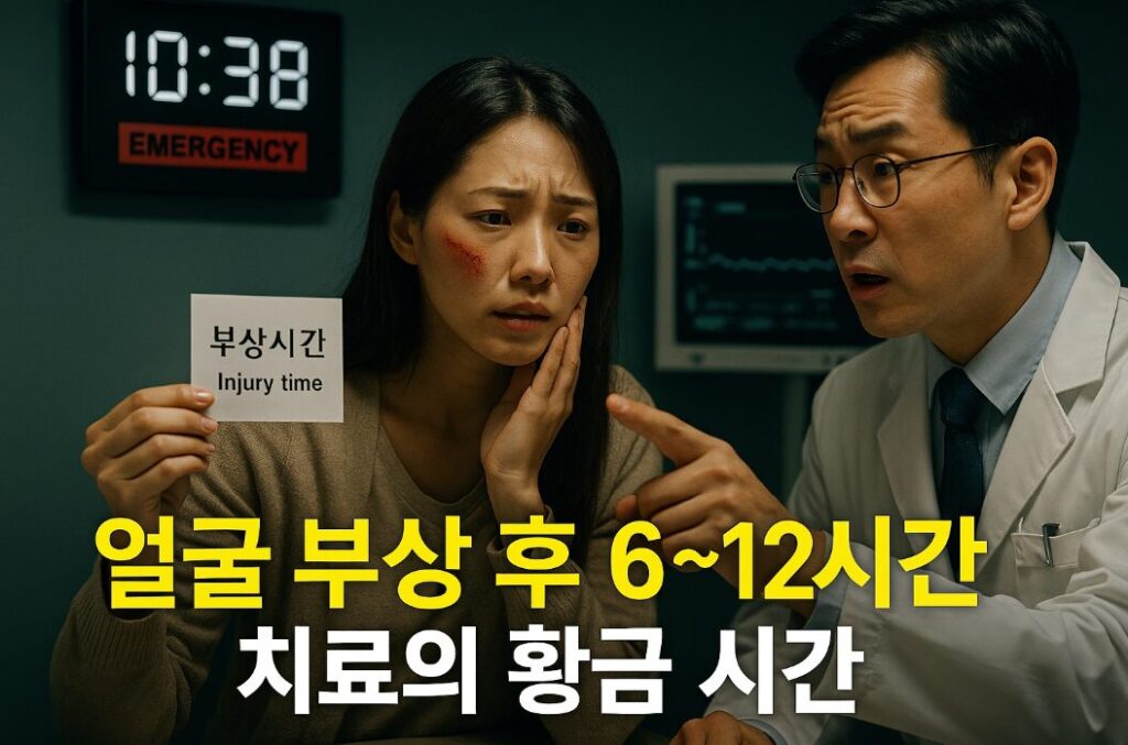 얼굴 부상 후 6~12시간, 치료의 황금 시간