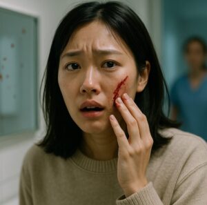 얼굴 상처
