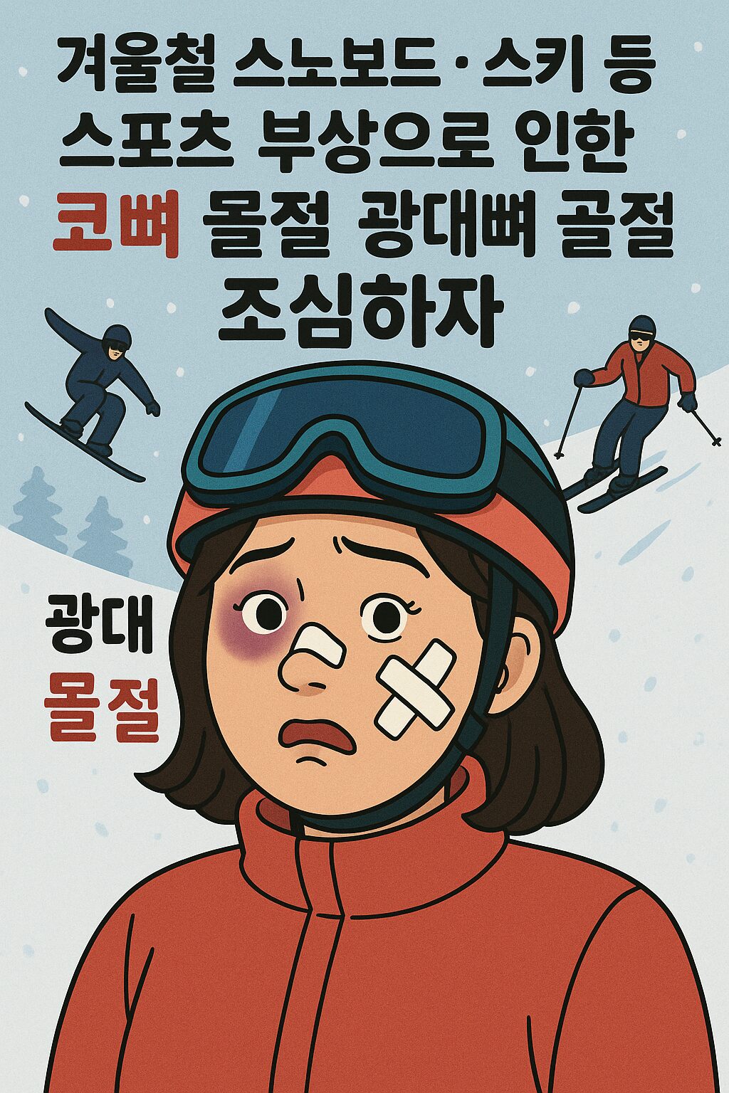 코뼈·광대뼈 골절, 겨울 스포츠의 그림자: 미용과 기능을 살리는 재건 치료의 중요성