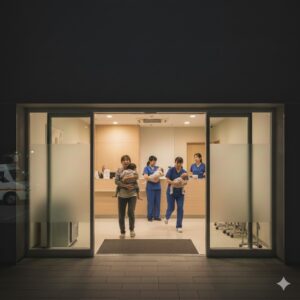 아기 얼굴 찢어졌을 때: 대학병원 응급실 vs 야간 봉합 성형외과 장단점 비교