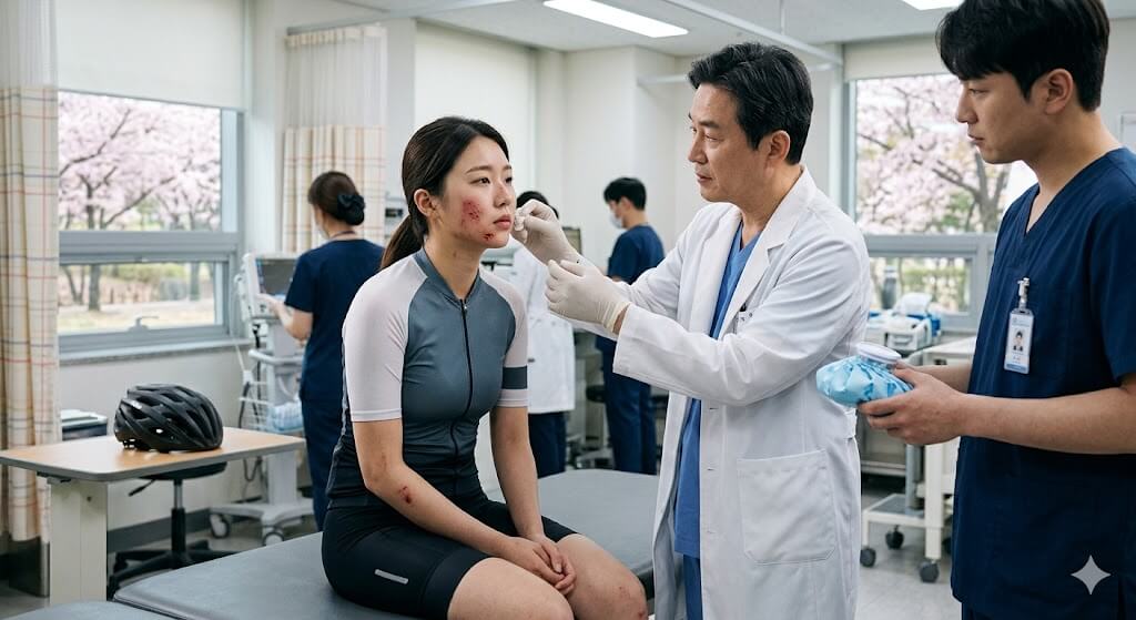 봄철 야외활동 안면외상, 흉터 줄이는 응급 성형 봉합 골든타임