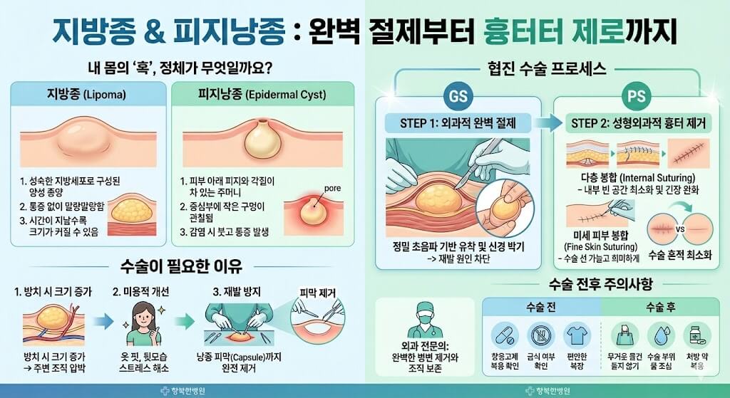 지방종 수술, 등·목 혹 방치하면 안 되는 이유